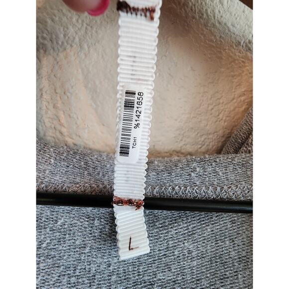 Willow & Clay Women's SZ Large Gray Hoodie Embroidery Longline - Picture 14 of 16